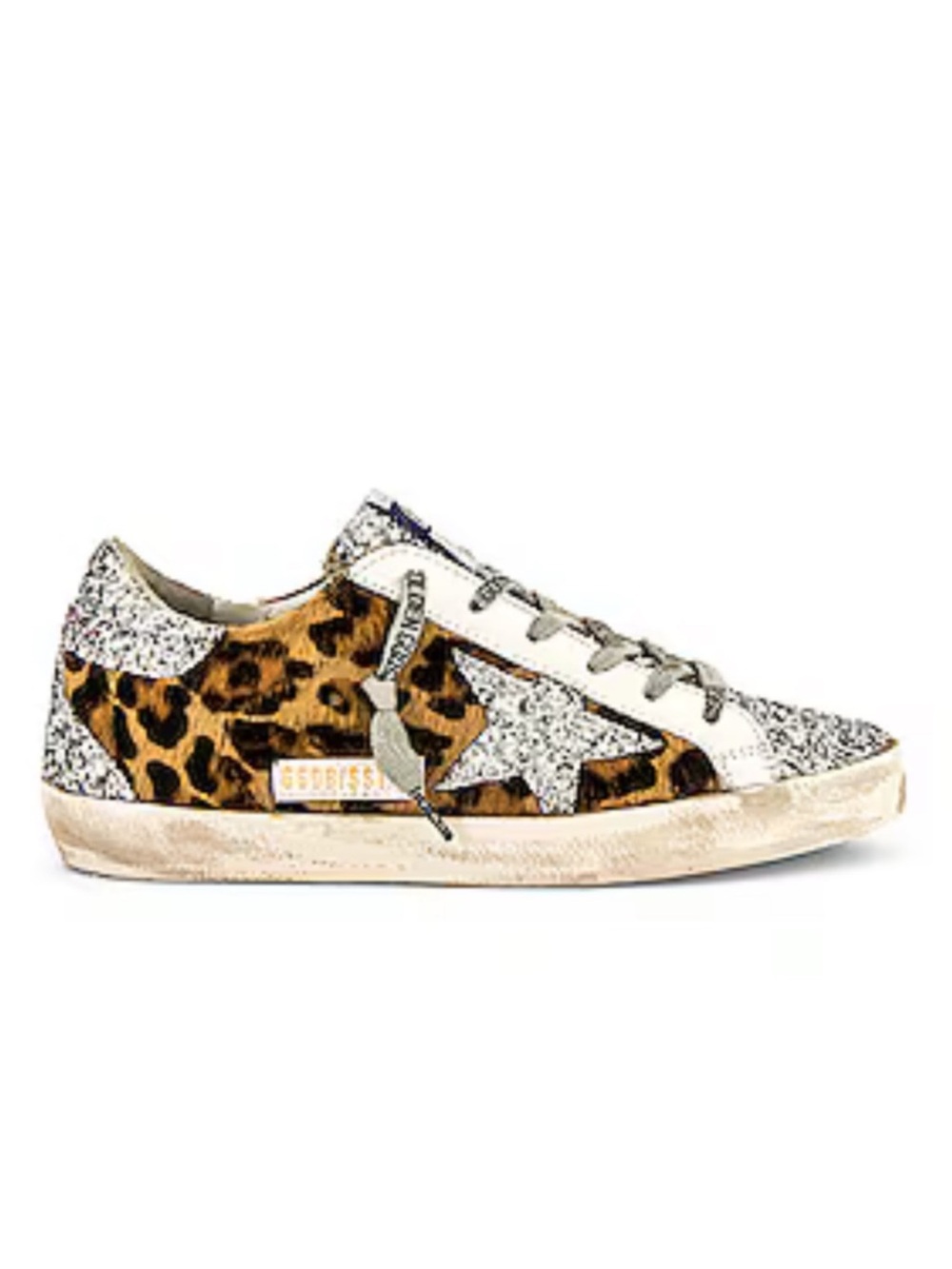 Golden Goose Leopard Glitter Sneakers Size 40